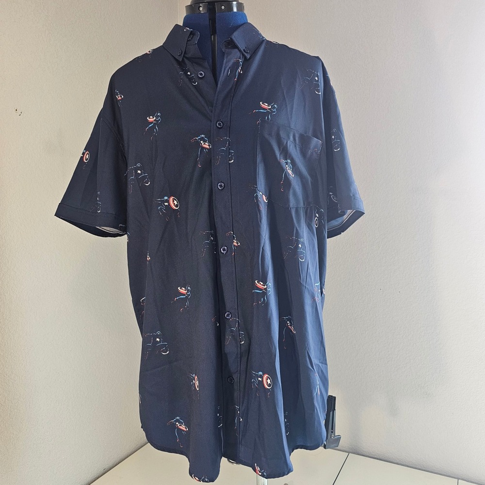 RSVLTS‎ xl Captain America patriotic nwot marvel